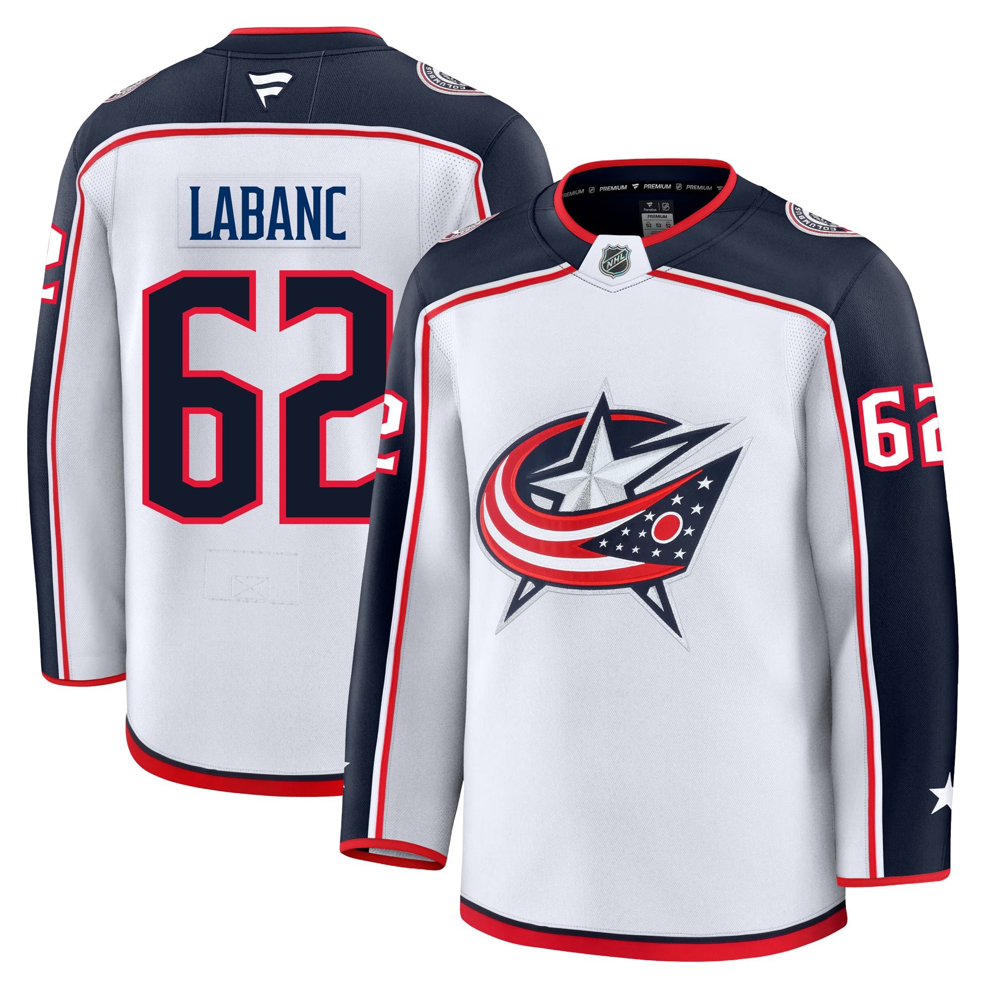 Kevin Labanc Columbus Blue Jackets Fanatics Premium Away Jersey