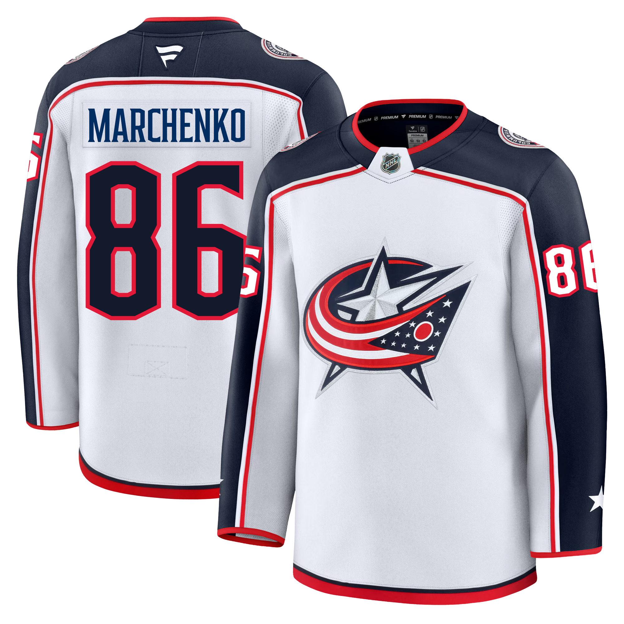 Kirill Marchenko Columbus Blue Jackets Fanatics Premium Away Jersey