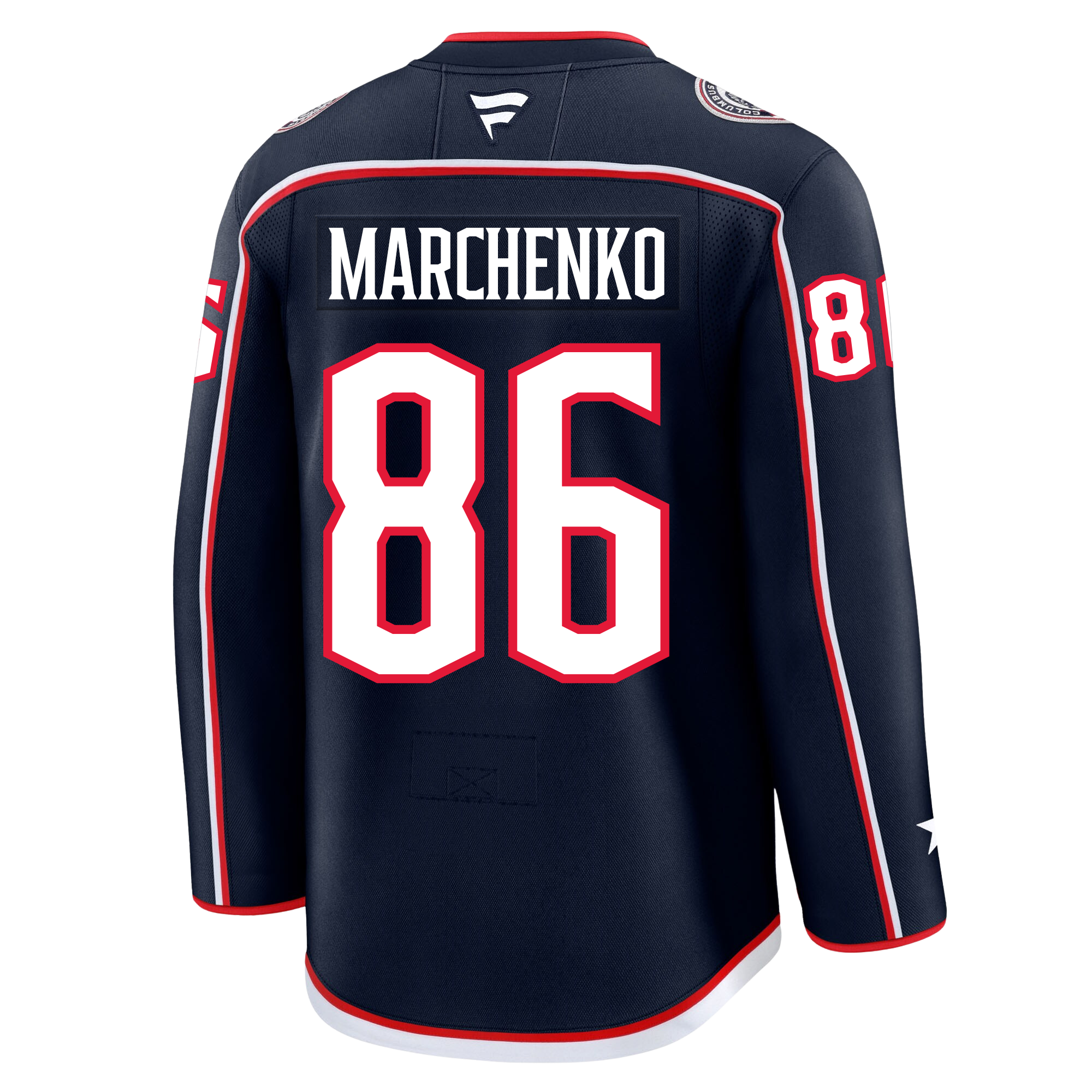 Kirill Marchenko Columbus Blue Jackets Fanatics Premium Home Jersey