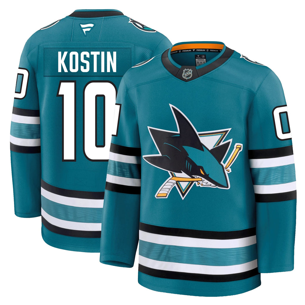 Klim Kostin San Jose Sharks Fanatics Premium Home Jersey