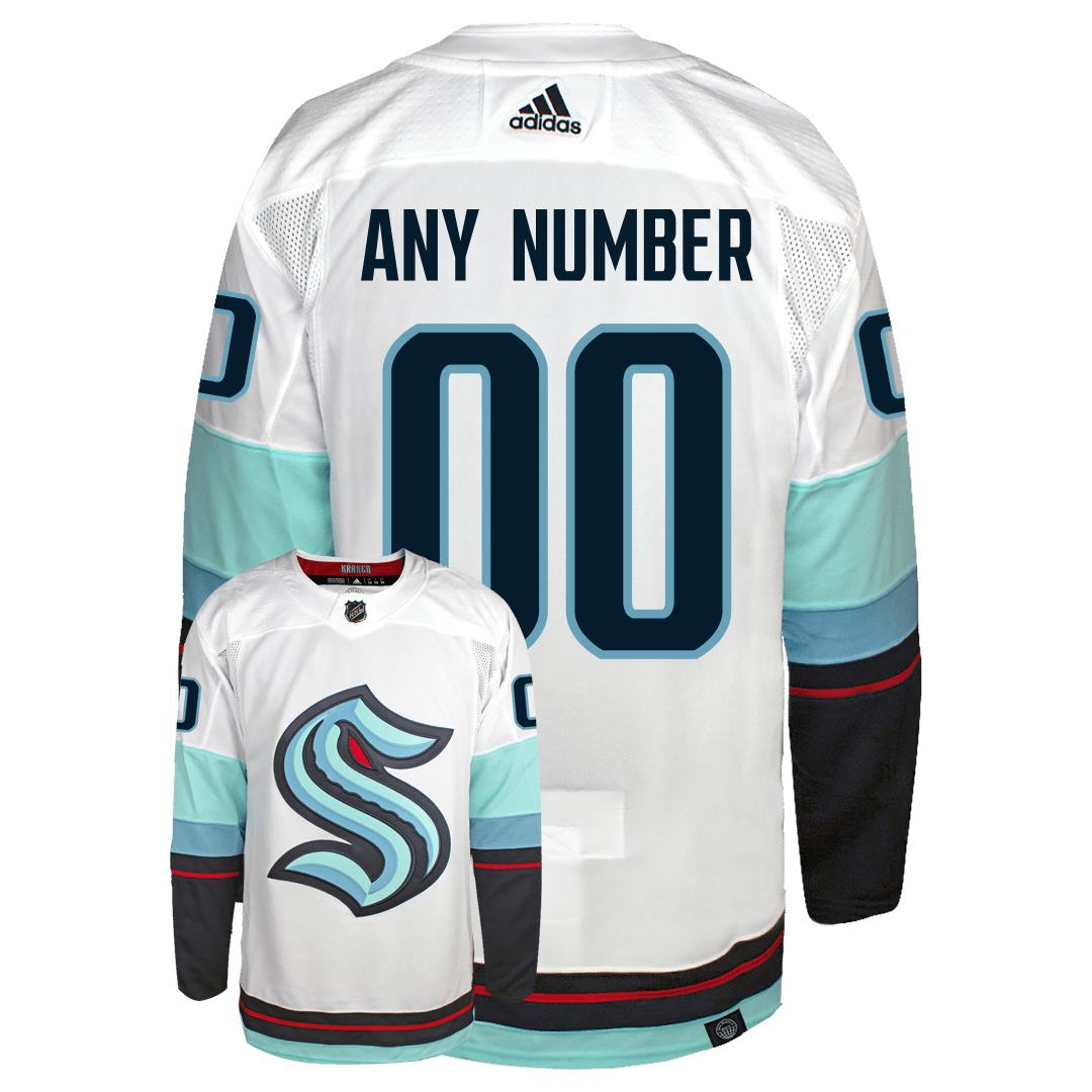Customizable Seattle Kraken Adidas Primegreen Authentic NHL Hockey Jersey