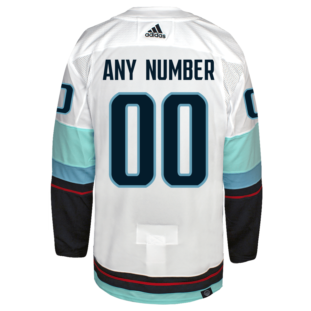 Customizable Seattle Kraken Adidas Primegreen Authentic NHL Hockey Jersey