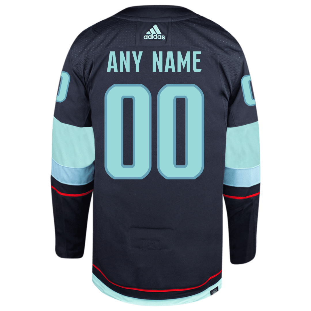 Customizable Seattle Kraken Adidas Primegreen Authentic NHL Hockey Jersey
