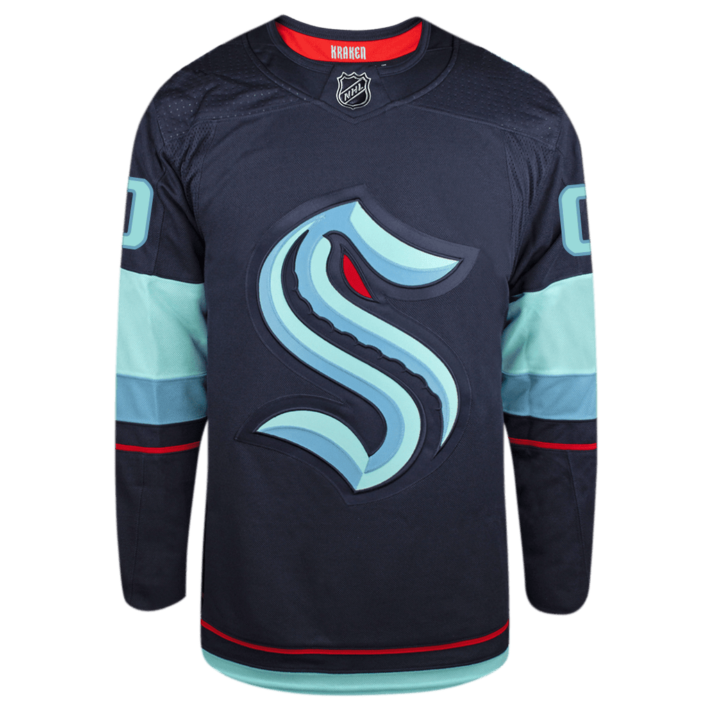 Customizable Seattle Kraken Adidas Primegreen Authentic NHL Hockey Jersey