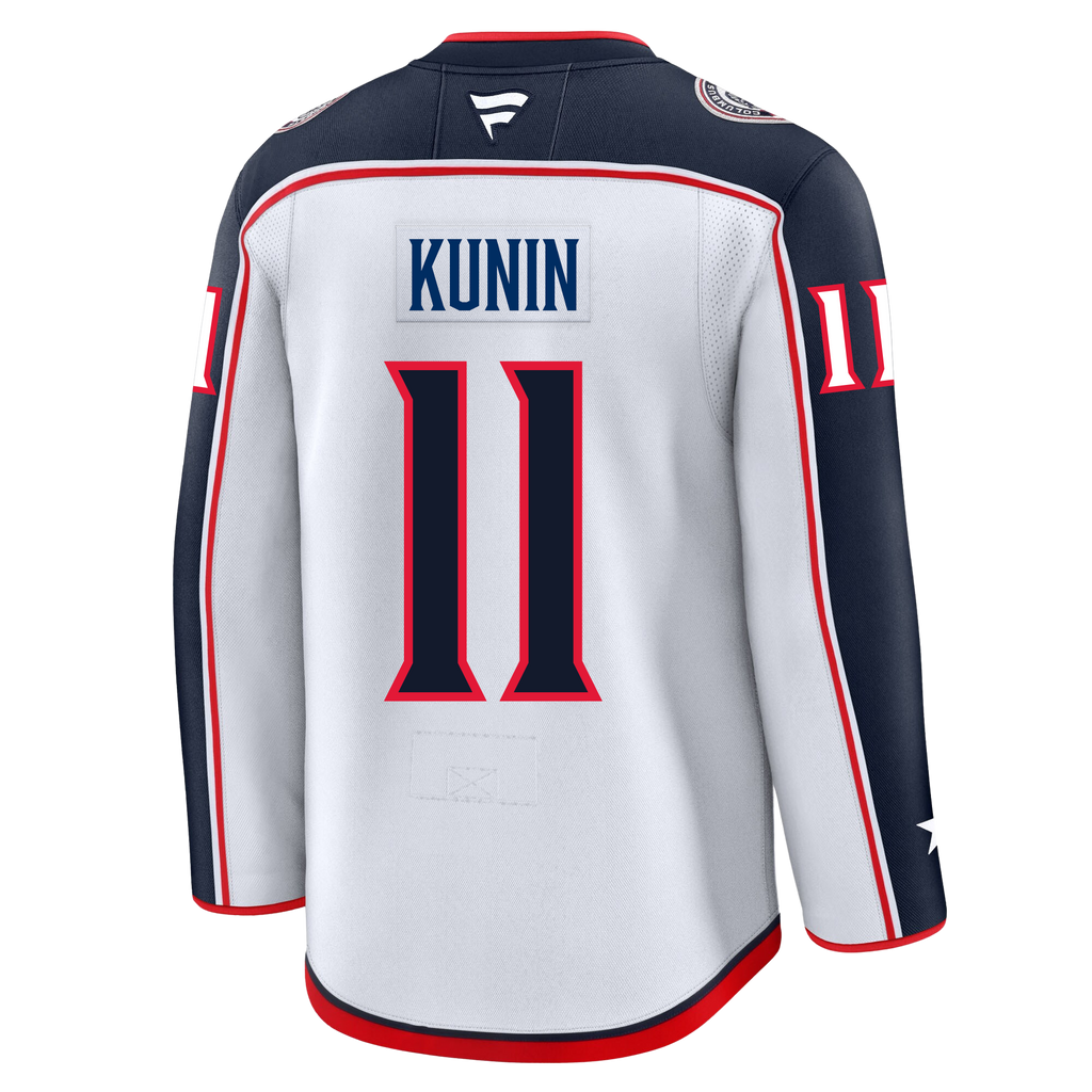 Luke Kunin Columbus Blue Jackets Fanatics Premium Away Jersey