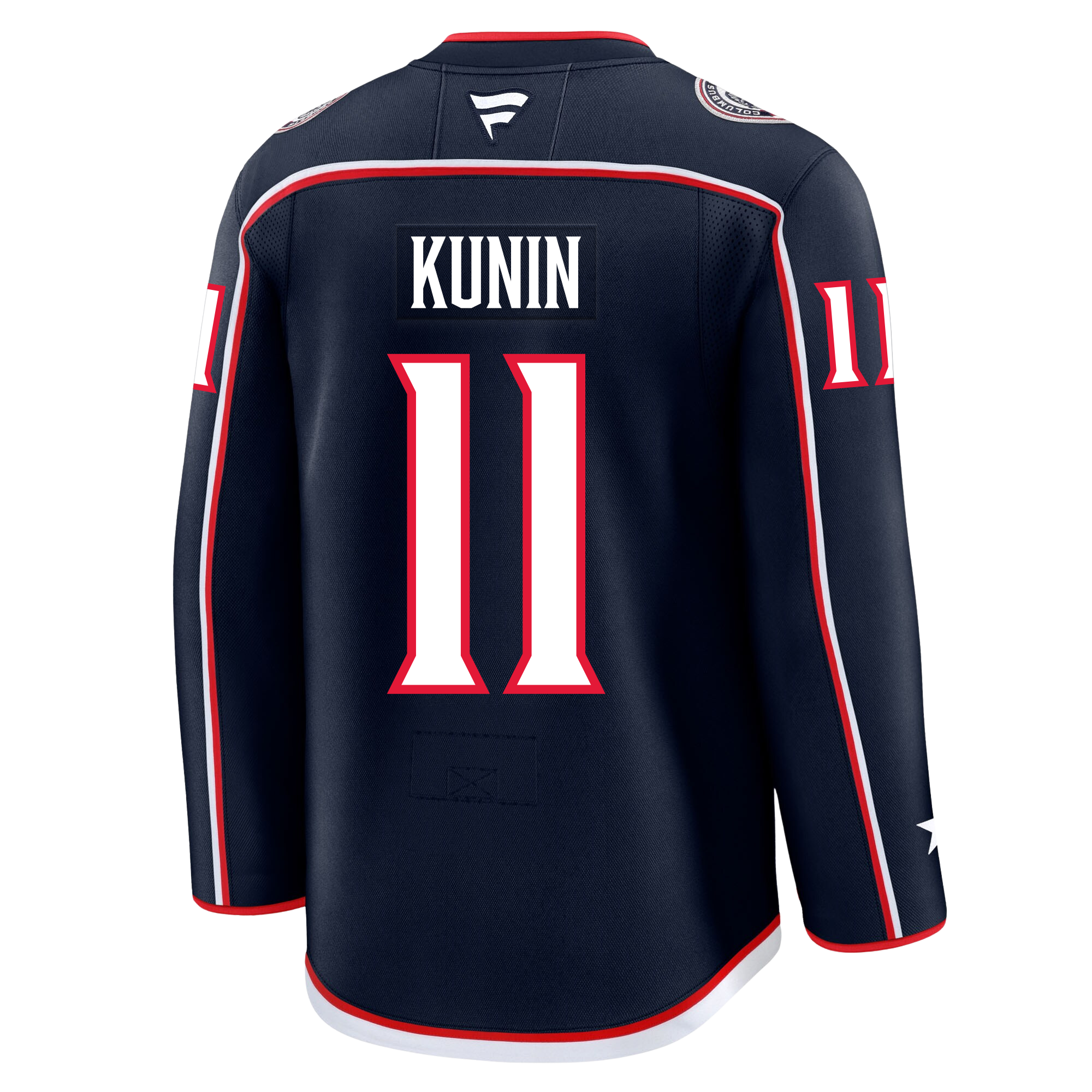 Luke Kunin Columbus Blue Jackets Fanatics Premium Home Jersey