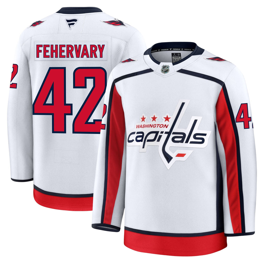 Martin Fehervary Washington Capitals Fanatics Premium Away Jersey