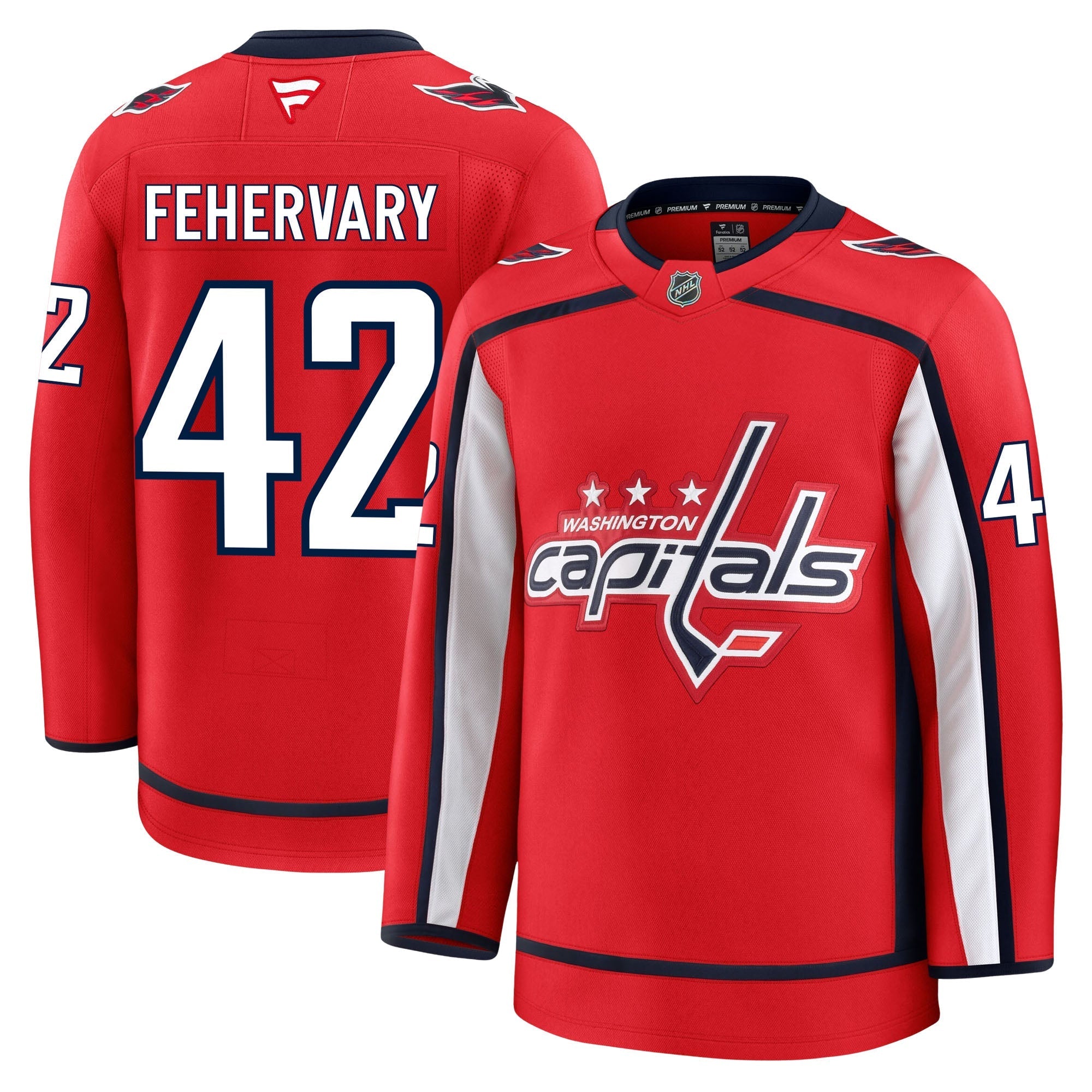 Martin Fehervary  Washington Capitals Fanatics Premium Home Jersey