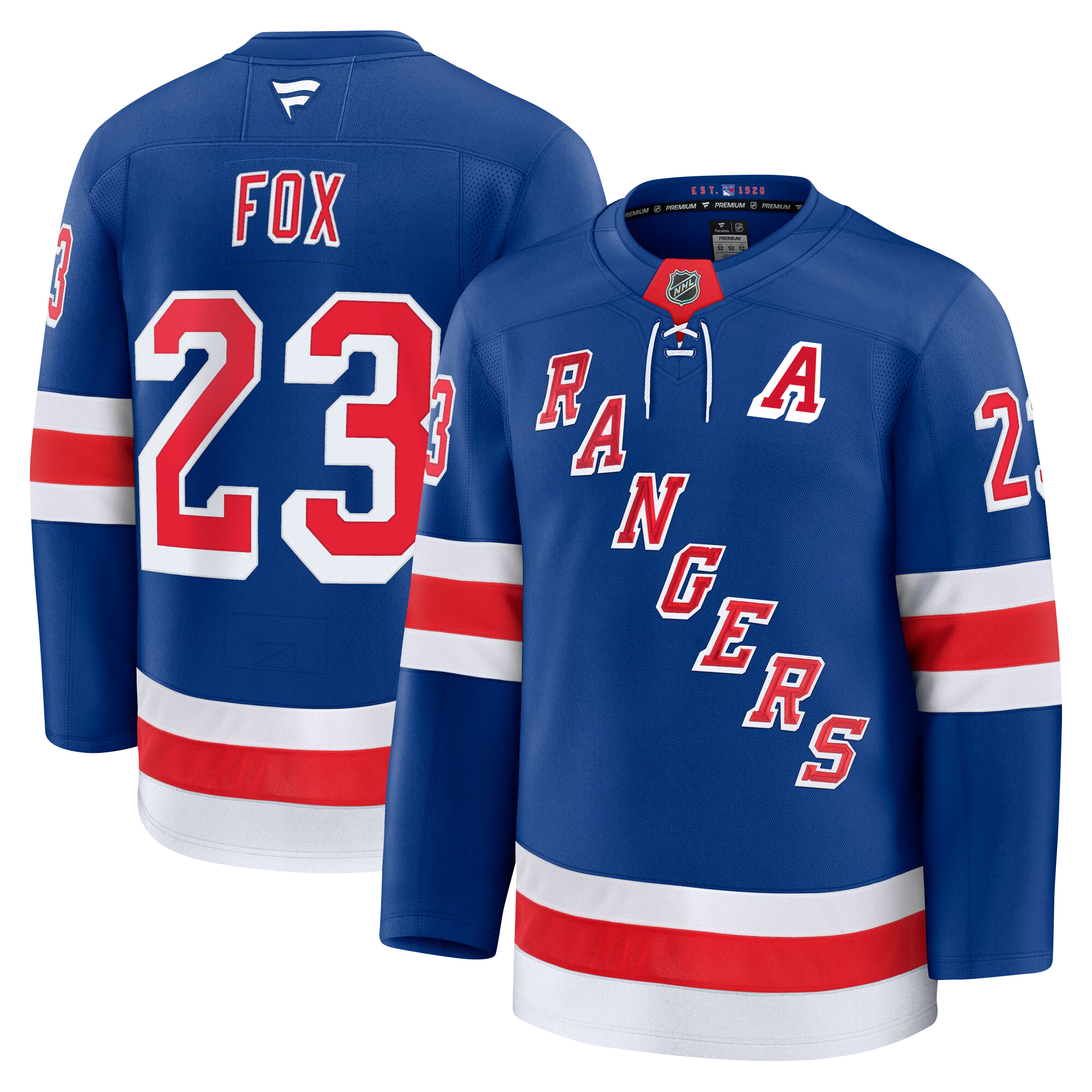 Adam Fox New York Rangers Fanatics Premium Home Jersey