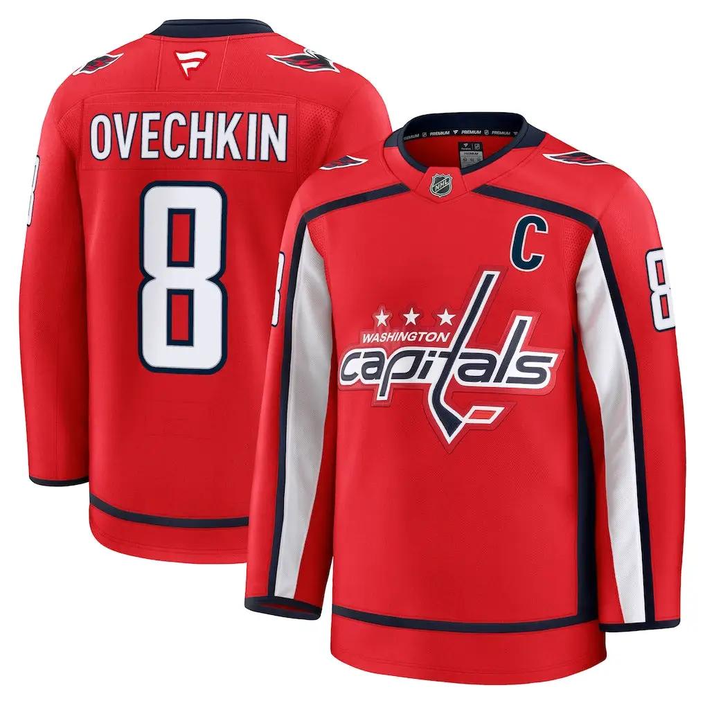 Washington Capitals NHL Alexander Ovechkin Fanatics Home Premium Jersey – Red (USA Stock)