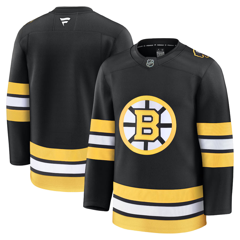 Boston Bruins Jersey - NHL Fanatics Home Premium – Black (USA Sourced)