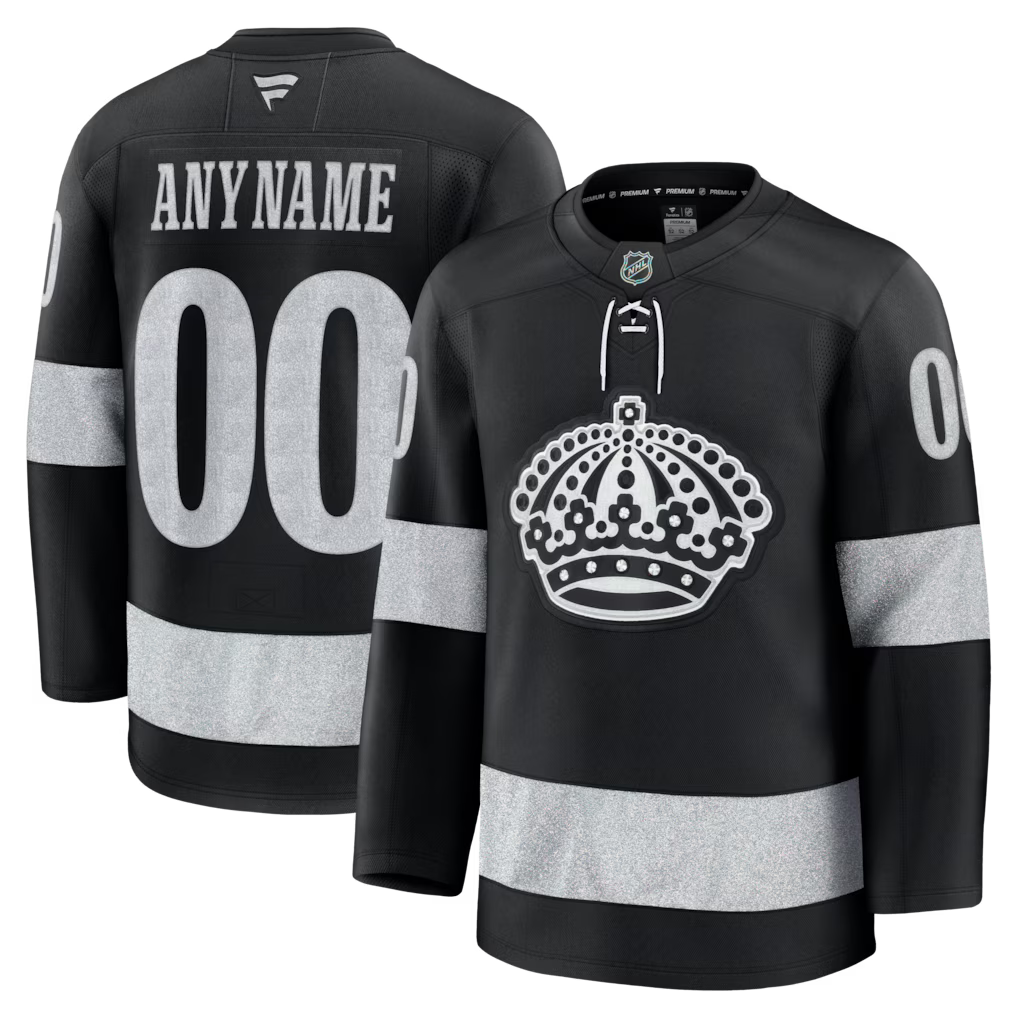 Custom Los Angeles Kings Alternate Premium Jersey - Black