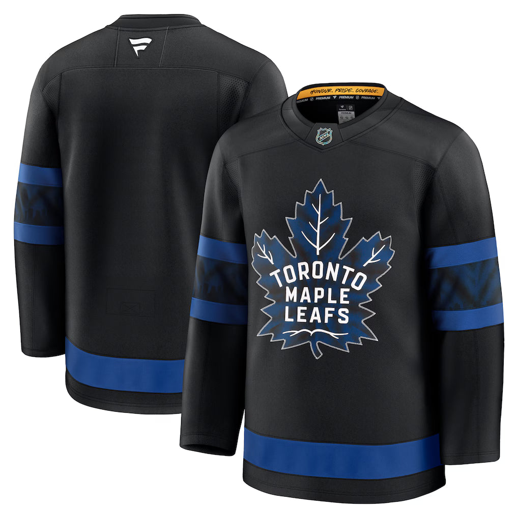 Toronto Maple Leafs NHL Fanatics Alternate Premium Jersey – Black (USA Stock)