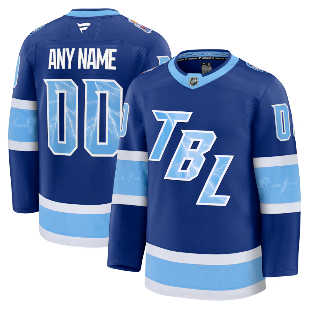 Tampa Bay Lightning 2026 Stadium Series Premium Custom Jersey - Blue