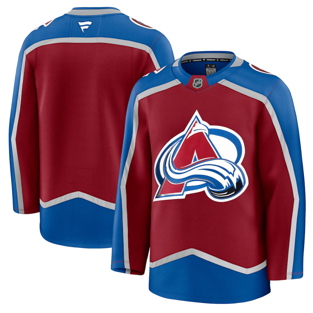 Colorado Avalanche NHL Fanatics Home Premium Jersey – Burgundy (USA Stock)