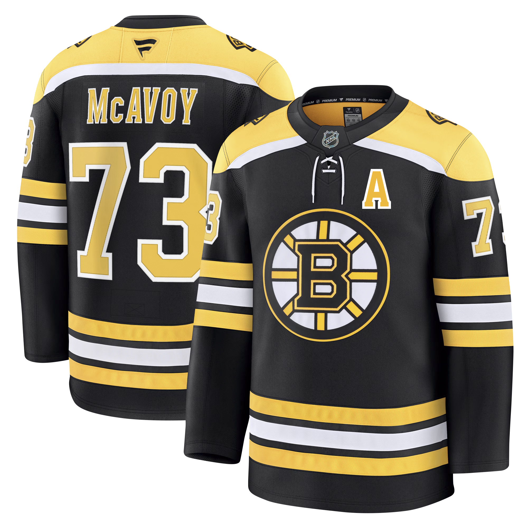 Charlie McAvoy Boston Bruins Fanatics Premium Home Jersey