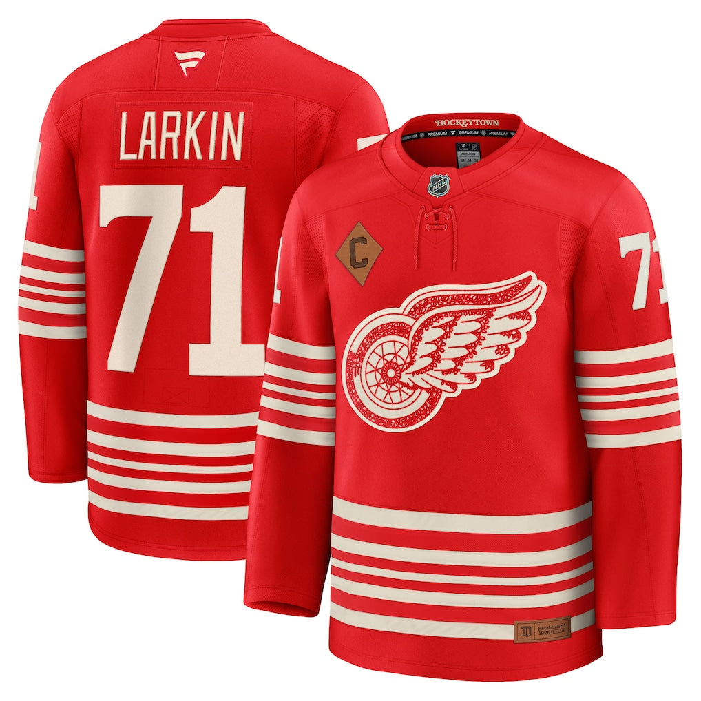Dylan Larkin Detroit Red Wings Centennial Premium Jersey - Red