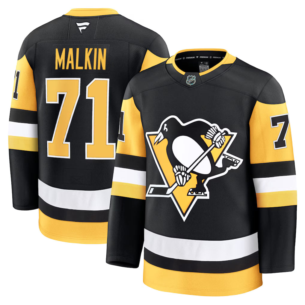 Evgeni Malkin Pittsburgh Penguins Home Premium Jersey - Black