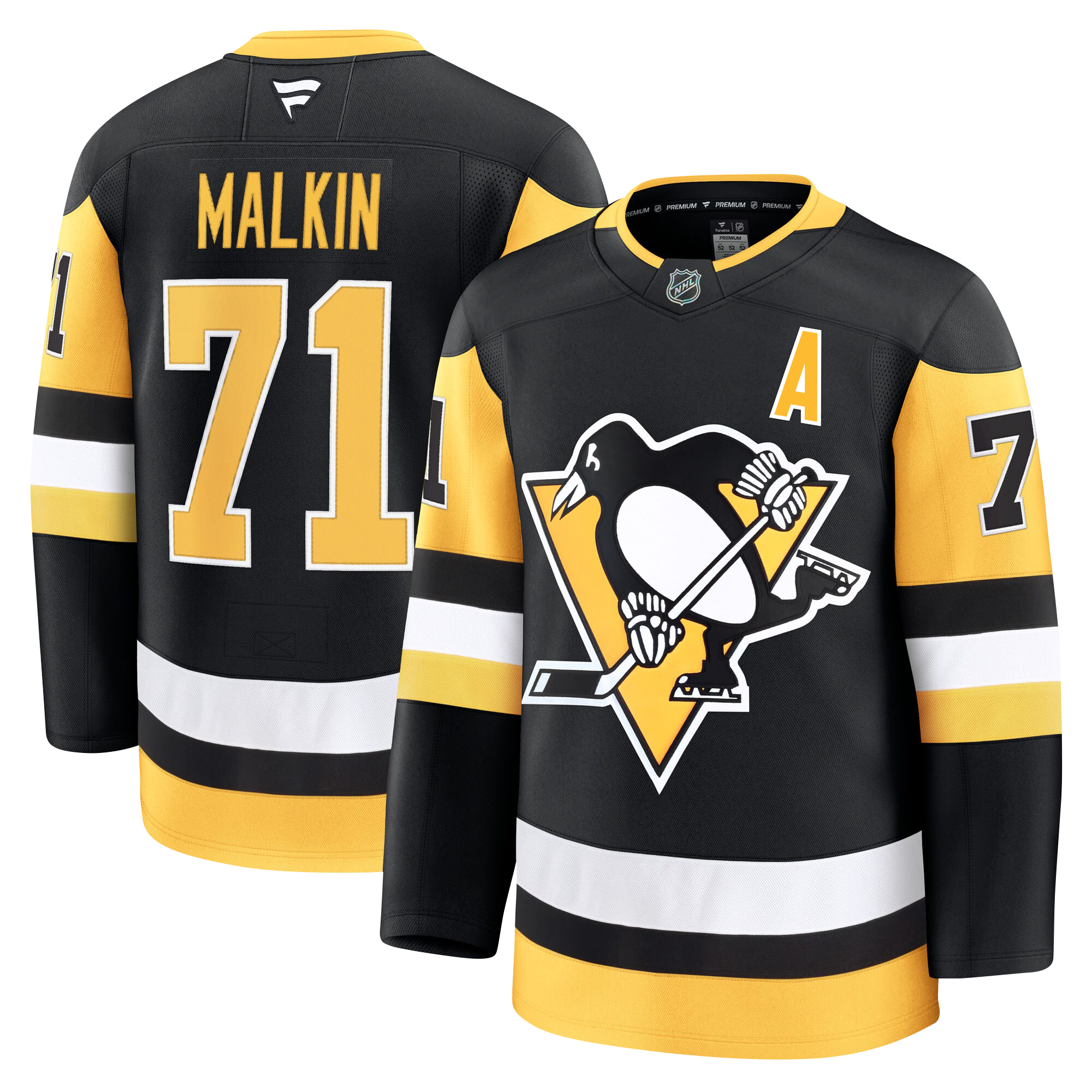 Evgeni Malkin Pittsburgh Penguins Fanatics Premium Home Jersey