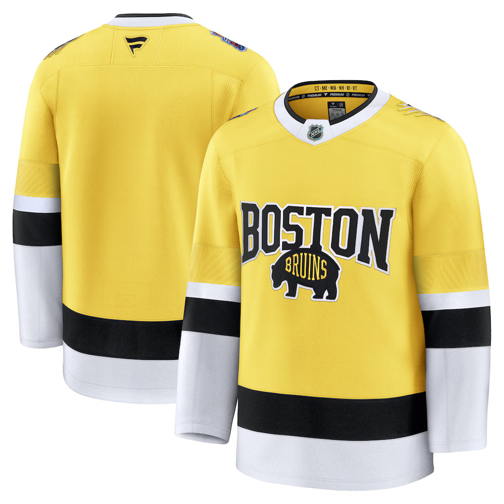 Boston Bruins Jersey - NHL Fanatics 2026 Stadium Series Premium – Gold (USA Sourced)