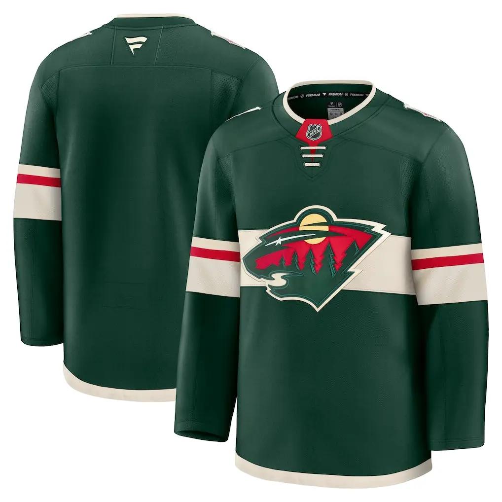 Minnesota Wild NHL Fanatics Home Premium Jersey – Green (USA Stock)