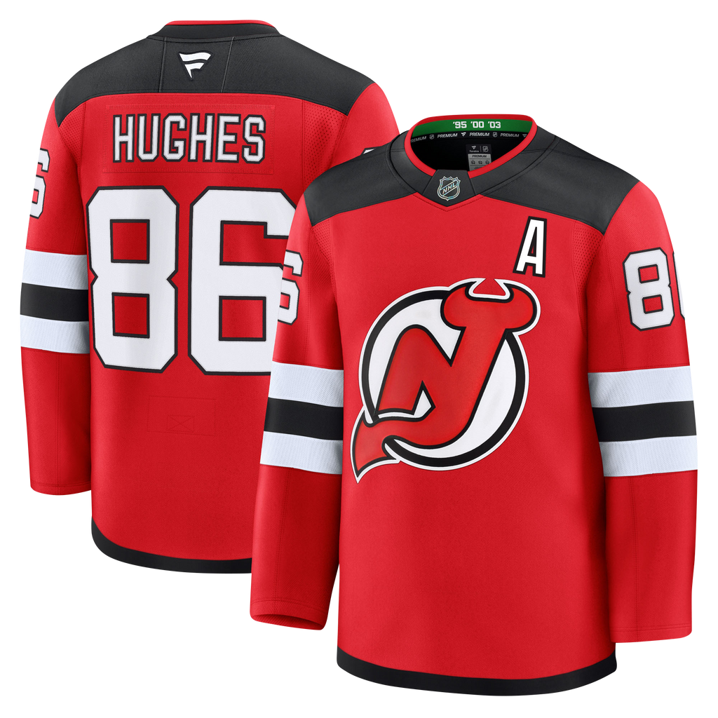 Jack Hughes New Jersey Devils Fanatics Premium Home Jersey