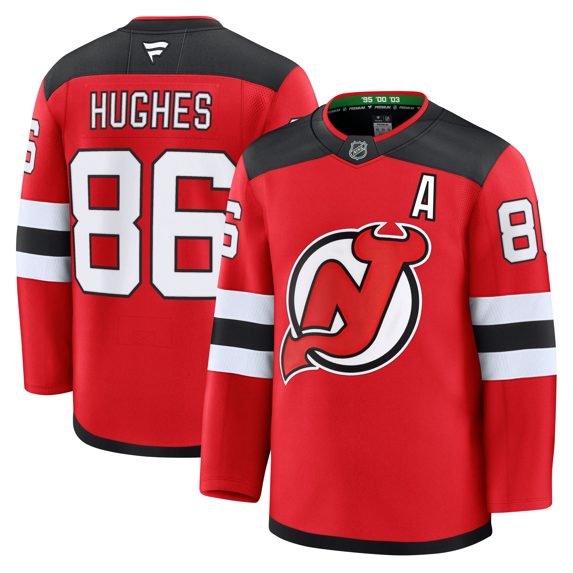Jack Hughes New Jersey Devils Fanatics Premium Home Jersey