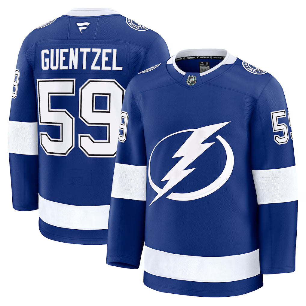 Jake Guentzel Tampa Bay Lightning Home Premium Jersey - Blue