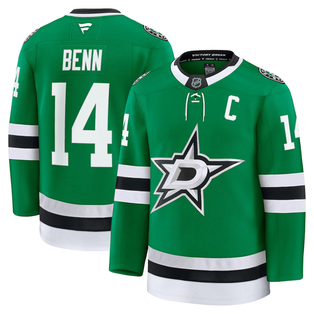Dallas Stars NHL Jamie Benn Fanatics Home Premium Jersey - Kelly Green (USA Stock)