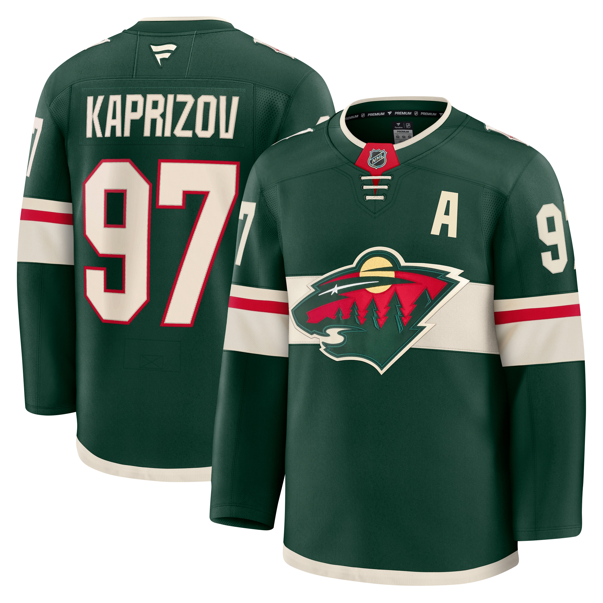 Kirill Kaprizov Minnesota Wild Fanatics Premium Home Jersey