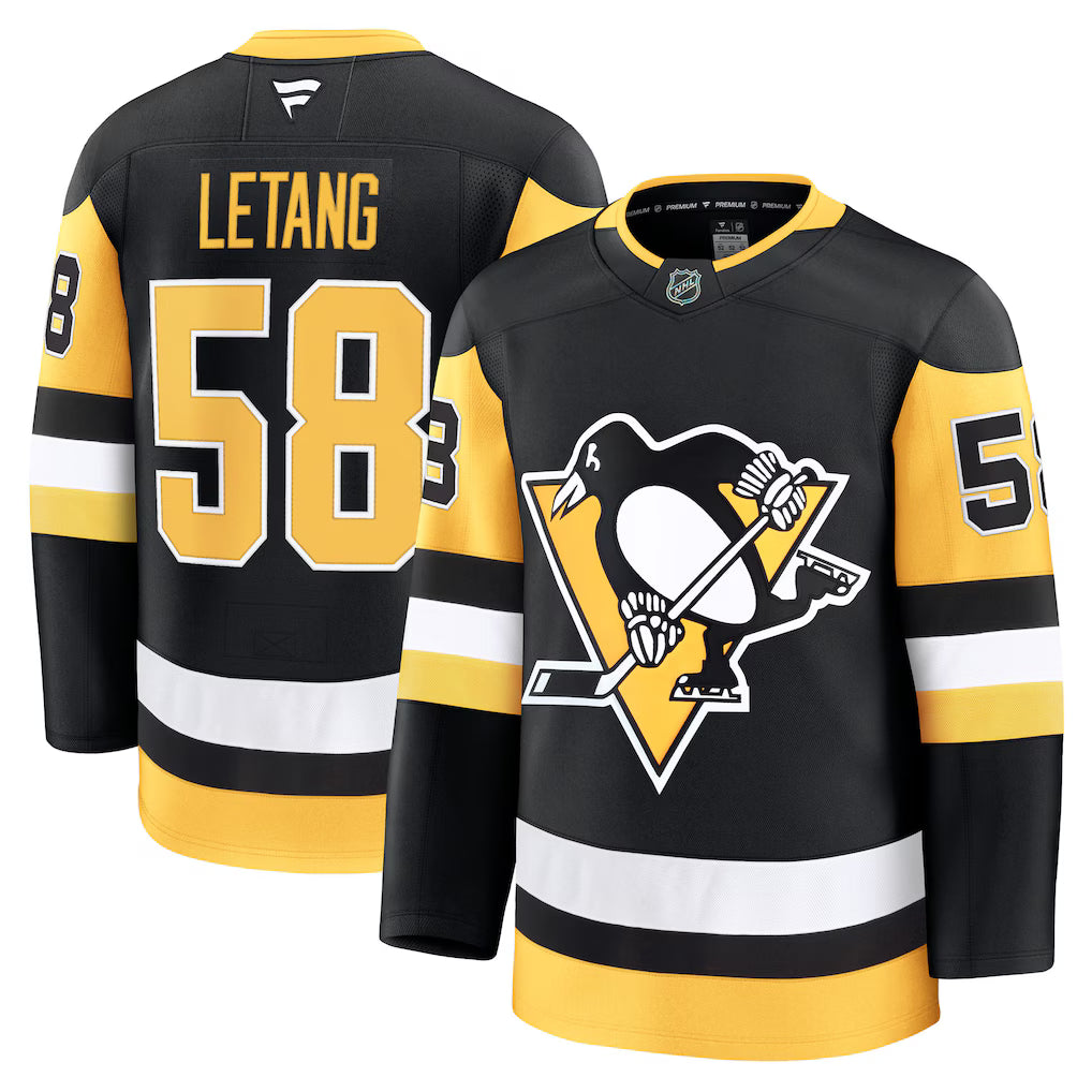 Pittsburgh Penguins NHL Kris Letang Fanatics Home Premium Jersey – Black (USA Stock)