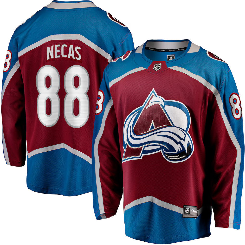 Martin Necas Colorado Avalanche Breakaway Player Jersey - Burgundy