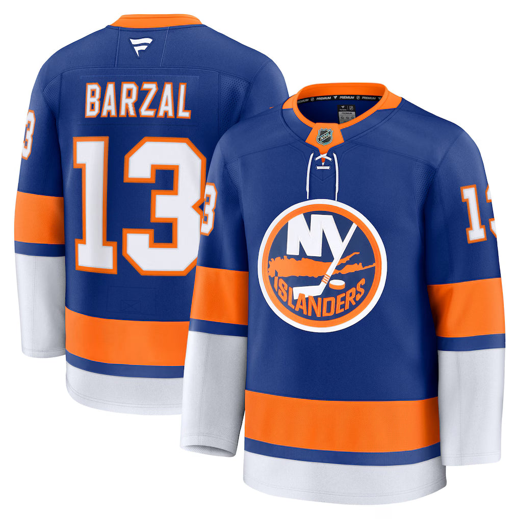 New York Islanders NHL Mathew Barzal Fanatics Home Premium Jersey - Royal (USA Stock)