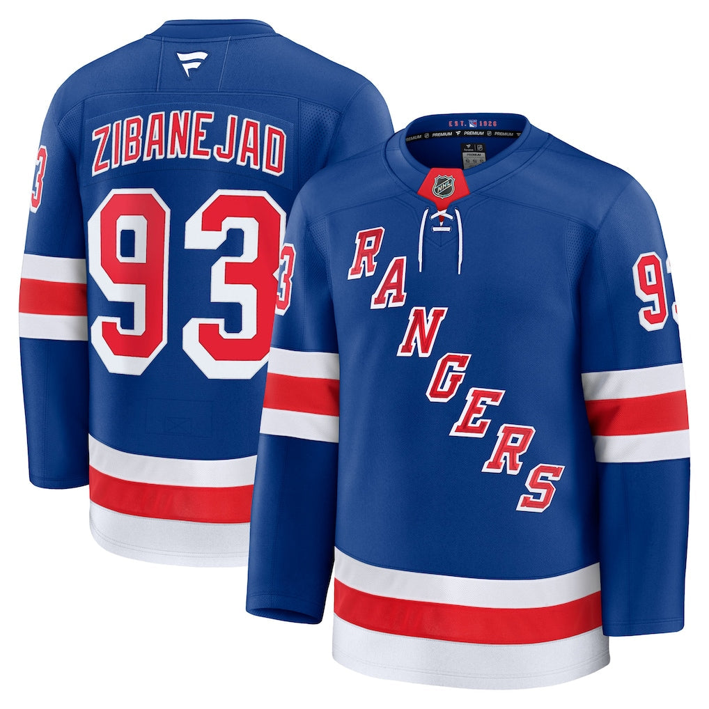 Mika Zibanejad New York Rangers Home Premium Jersey - Royal