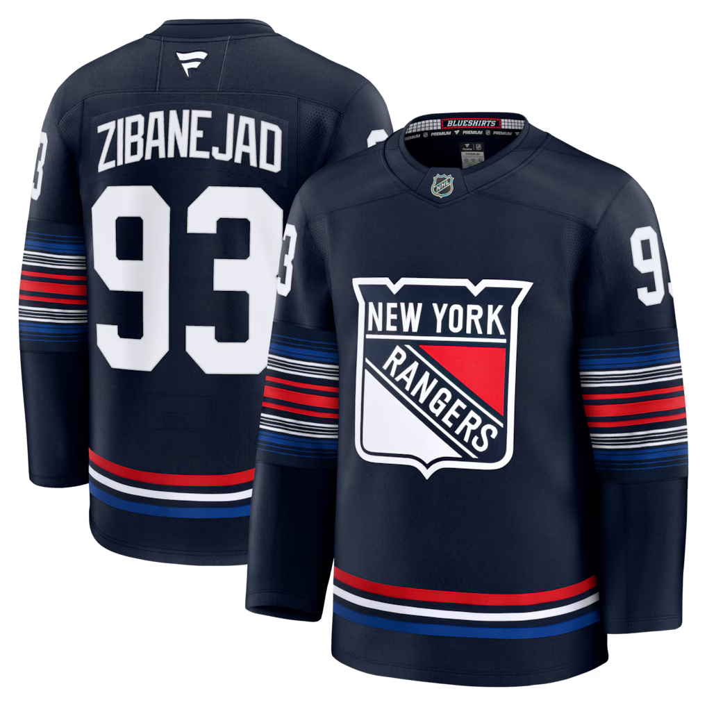 Mika Zibanejad New York Rangers Alternate Jersey - Navy