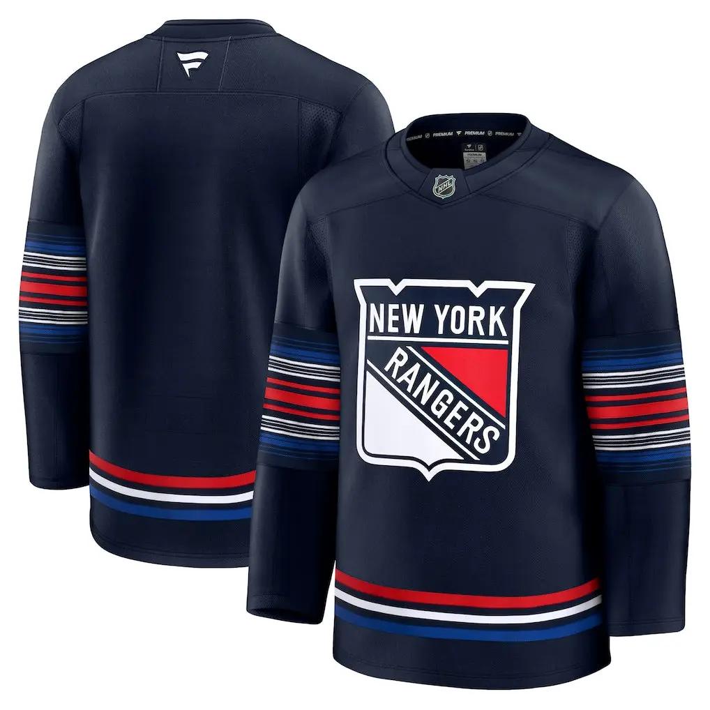 New York Rangers NHL Fanatics Alternate Premium Jersey – Navy (USA Stock)