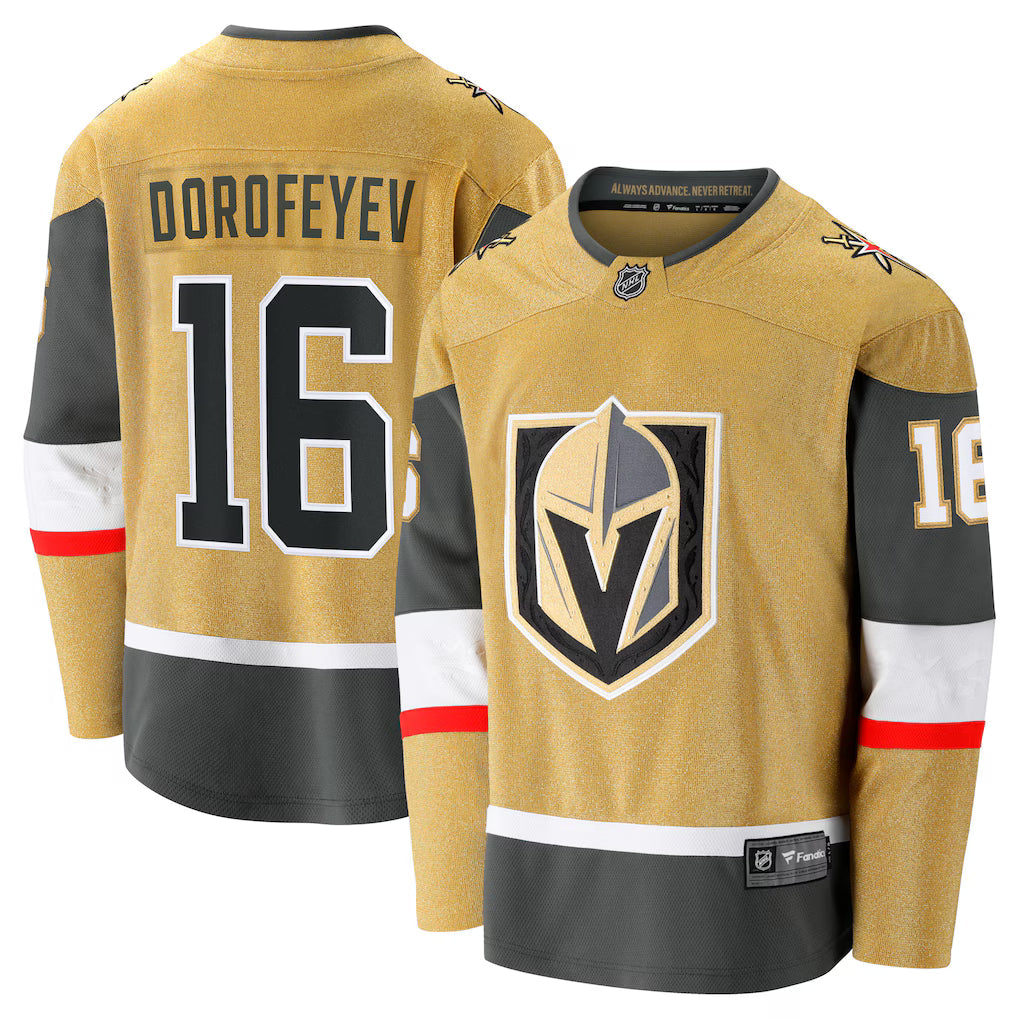 Pavel Dorofeyev Vegas Golden Knights Premier Breakaway Player Jersey - Gold
