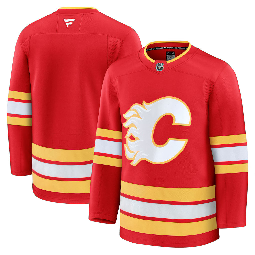 Calgary Flames NHL Fanatics Home Premium Jersey – Red (USA Stock)