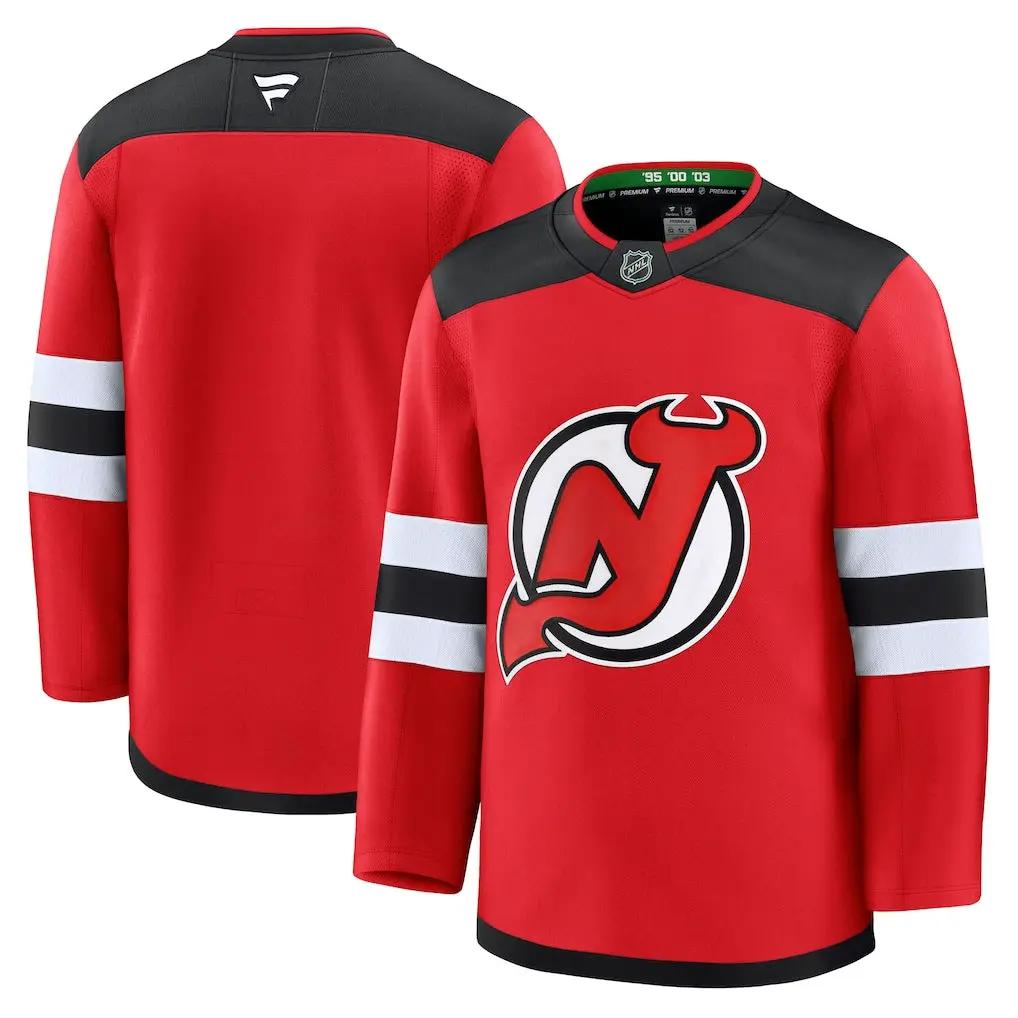 New Jersey Devils Jersey - NHL Fanatics Home Premium – Red (USA Sourced)