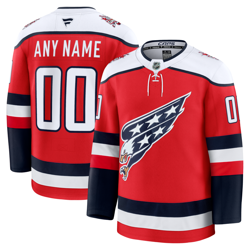 Custom Washington Capitals Alternate Premium Jersey - Red
