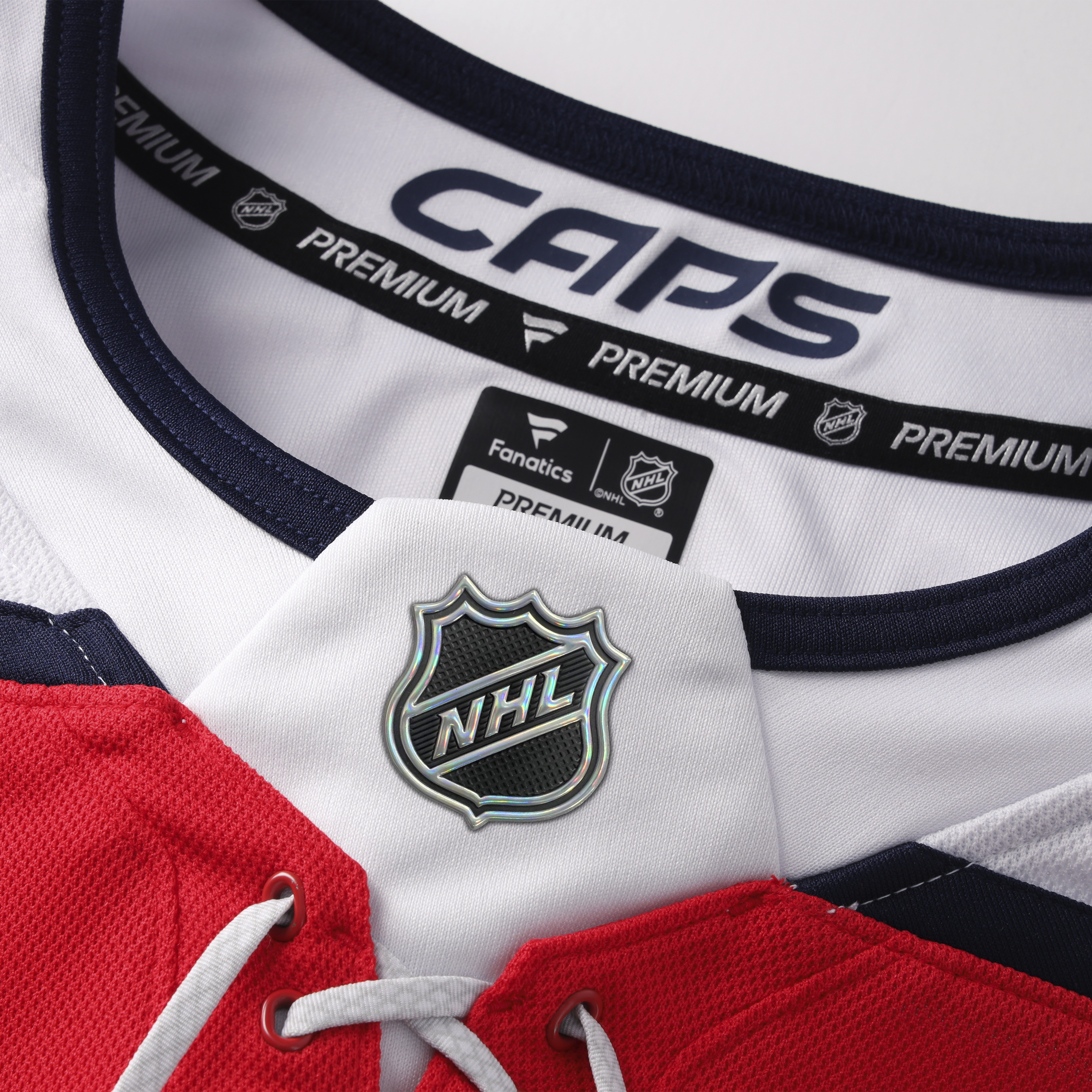 Customizable Washington Capitals 2025 Fanatics Premium Official NHL Red "Screaming Eagle" Alternate Jersey