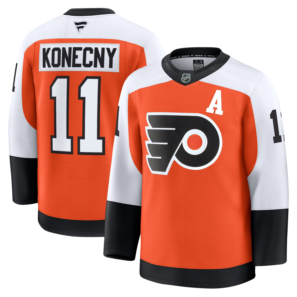 Travis Konecny Philadelphia Flyers Fanatics Premium Home Jersey