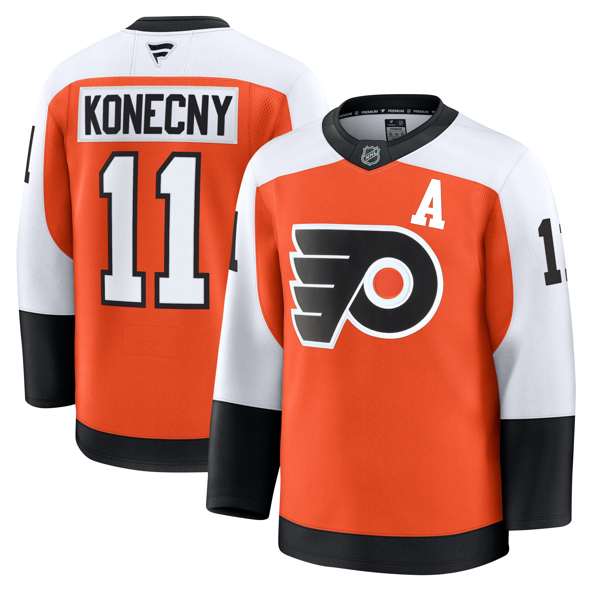 Travis Konecny Philadelphia Flyers Fanatics Premium Home Jersey