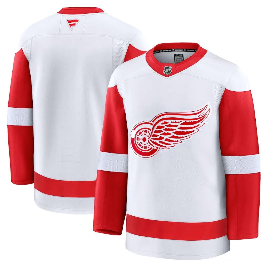 Detroit Red Wings NHL Fanatics Away Premium Jersey – White (USA Stock)
