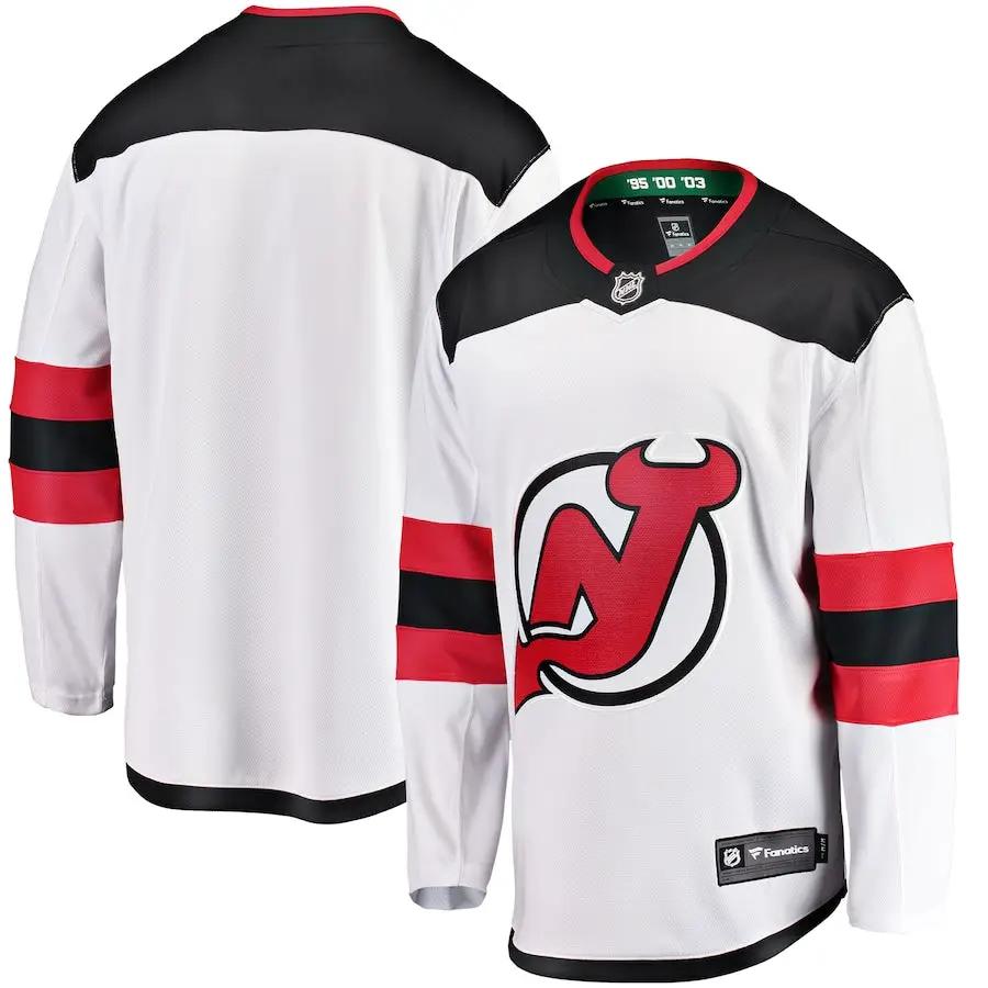 New Jersey Devils NHL Fanatics Breakaway Away Jersey – White (USA Stock)