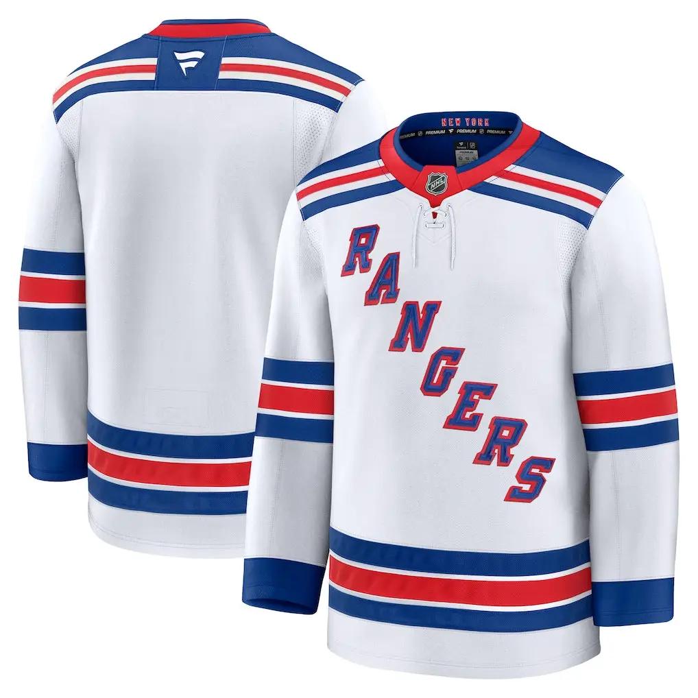 New York Rangers Jersey - NHL Fanatics Premium Away – White (USA Sourced)