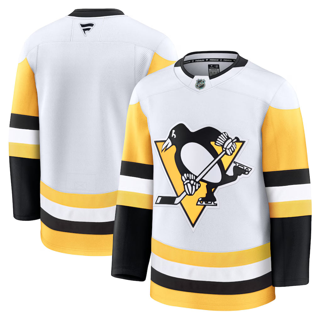 Pittsburgh Penguins NHL Fanatics Away Premium Jersey – White (USA Stock)