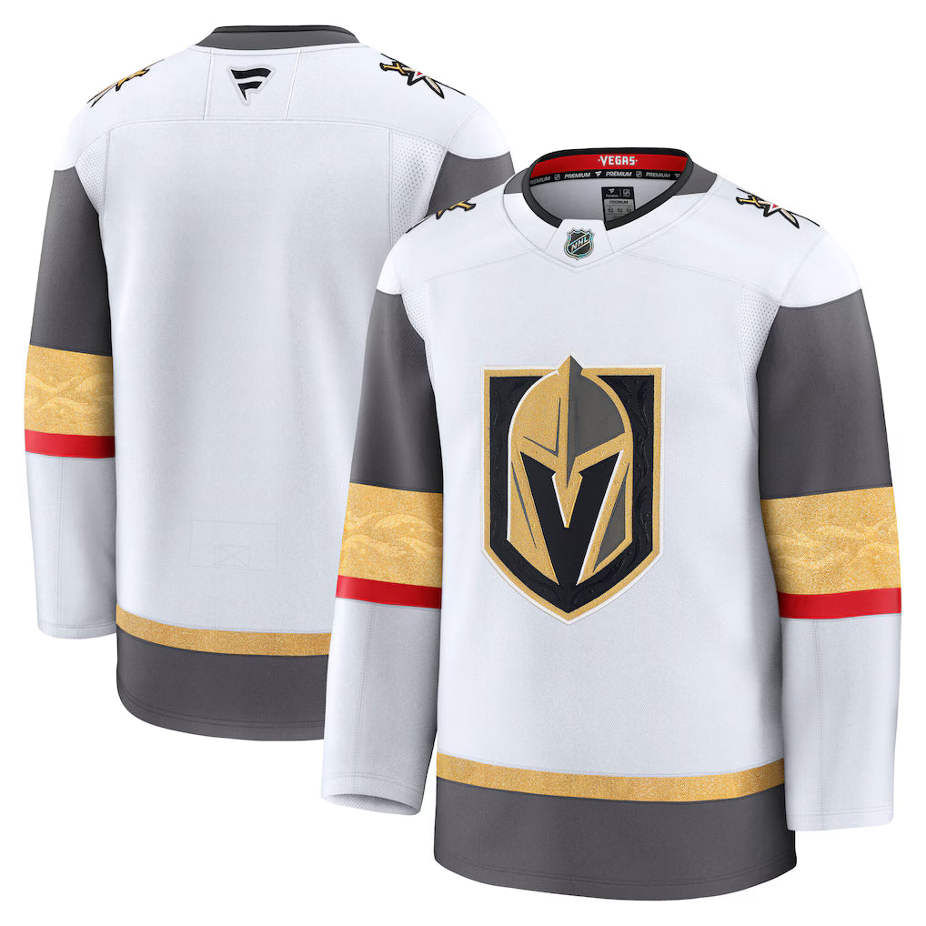 Vegas Golden Knights NHL Fanatics Away Premium Jersey – White (USA Stock)