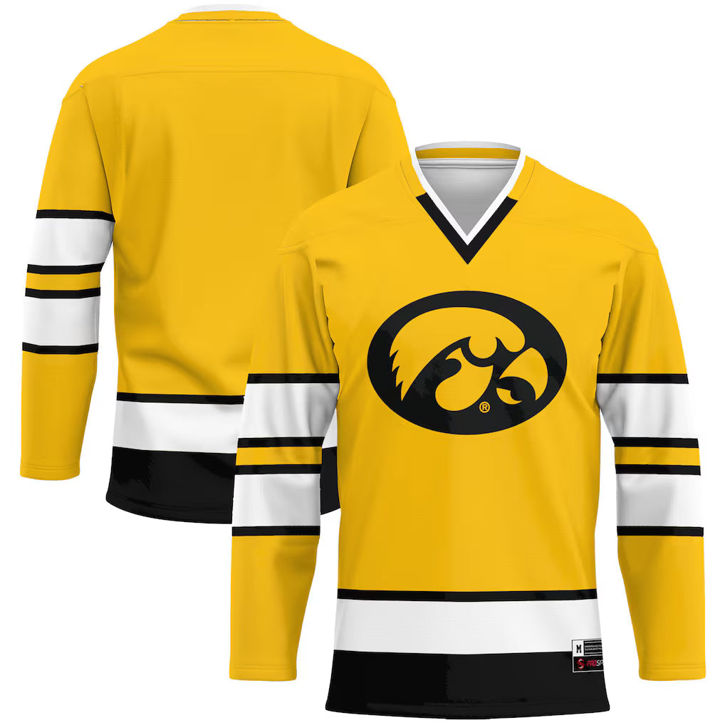 Iowa Hawkeyes GameDay Greats Hockey Jersey - Gold