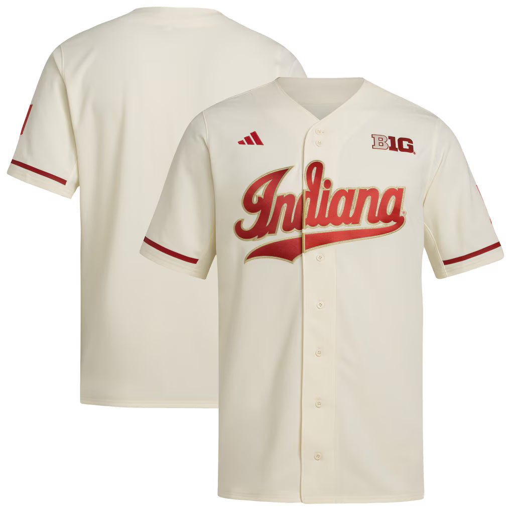 Indiana Hoosiers Baseball Jersey - Cream